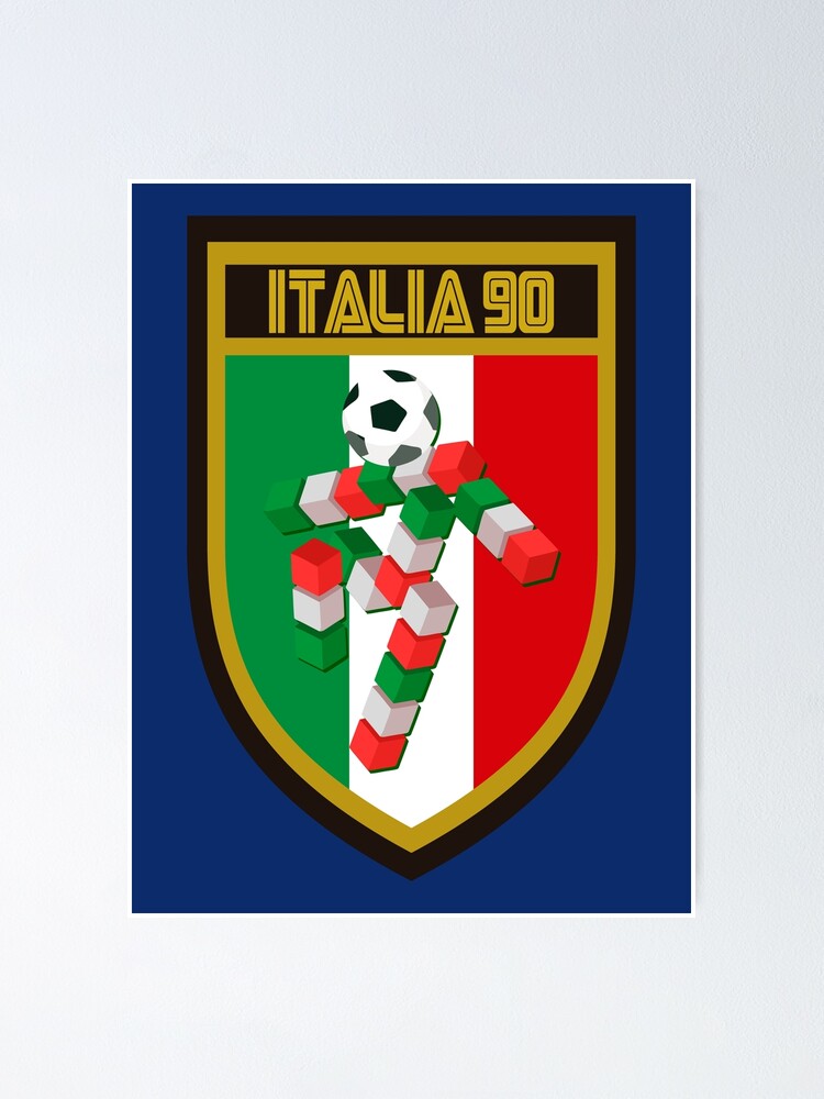 Italy 90 badge Poster for Sale by Playa Angel