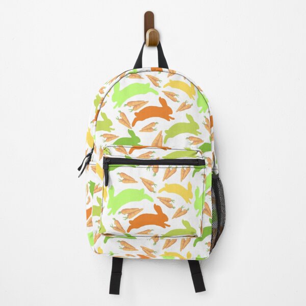 Item preview, "Run Rabbit Run", rabbits in a carrot field Summer print designed and sold by LaylaEvans1.
