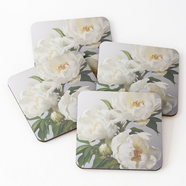 Item preview, White Peonies  designed and sold by Vanover Designs.