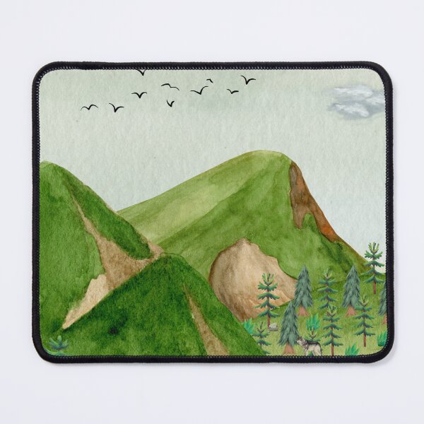 Item preview, Landscape with wild mountains and forest  designed and sold by AgnesTemplates.