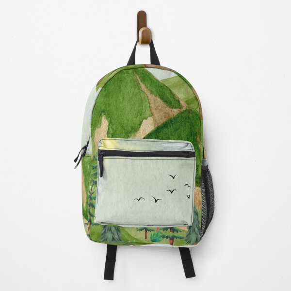 Item preview, Landscape with wild mountains and forest designed and sold by AgnesTemplates.