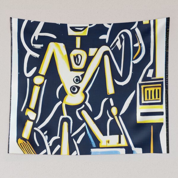 Item preview, Robot in the style of famous art. designed and sold by CRAFTER-MEDIA.