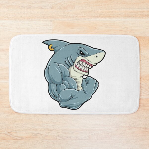 Item preview, ANGRY SHARK (WHITE) designed and sold by RUBYAL.