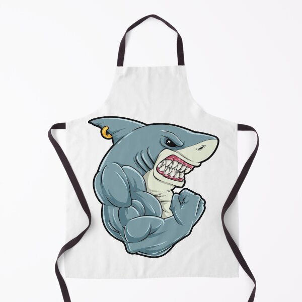 Item preview, ANGRY SHARK (WHITE) designed and sold by RUBYAL.