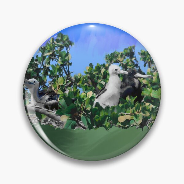 Item preview, Frigate Bird Sanctuary in Barbuda Lagoon designed and sold by Marjorie Jensen.