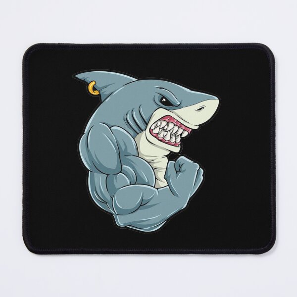 Item preview, ANGRY SHARK (BLACK) designed and sold by RUBYAL.