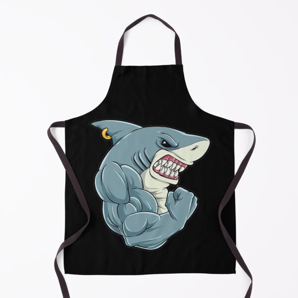 Item preview, ANGRY SHARK (BLACK) designed and sold by RUBYAL.