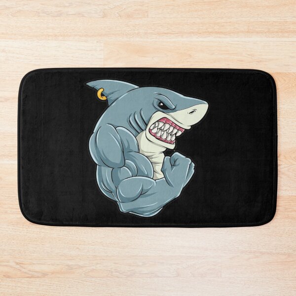 Item preview, ANGRY SHARK (BLACK) designed and sold by RUBYAL.