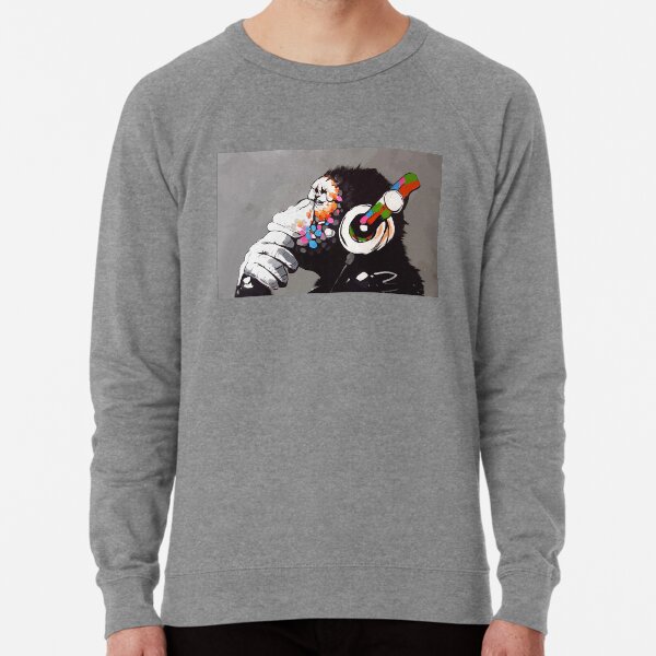 Item preview, Banksy DJ Monkey Thinker with Headphones designed and sold by barnateebymass0.