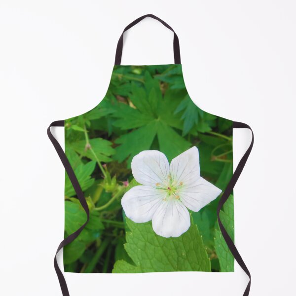 Item preview, Lone Geranium: Single White Geranium Flower designed and sold by CommandoCrane.
