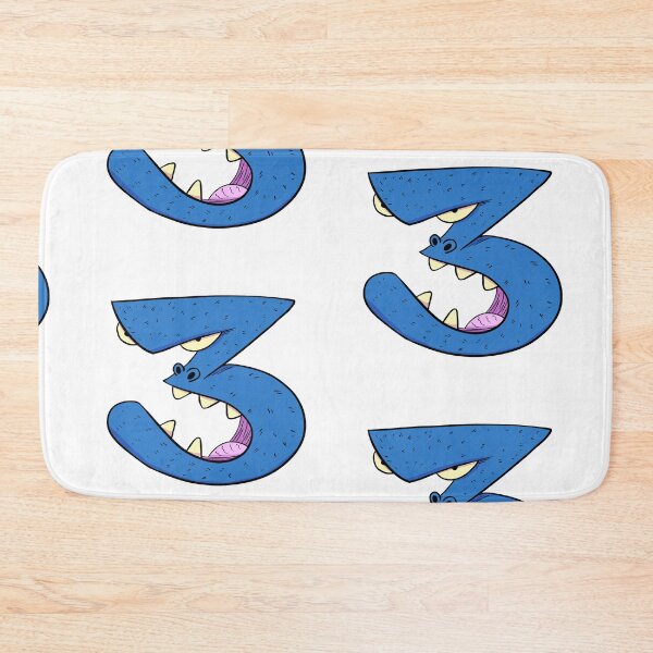 Item preview, Number Monsters - three 3 designed and sold by ngness.