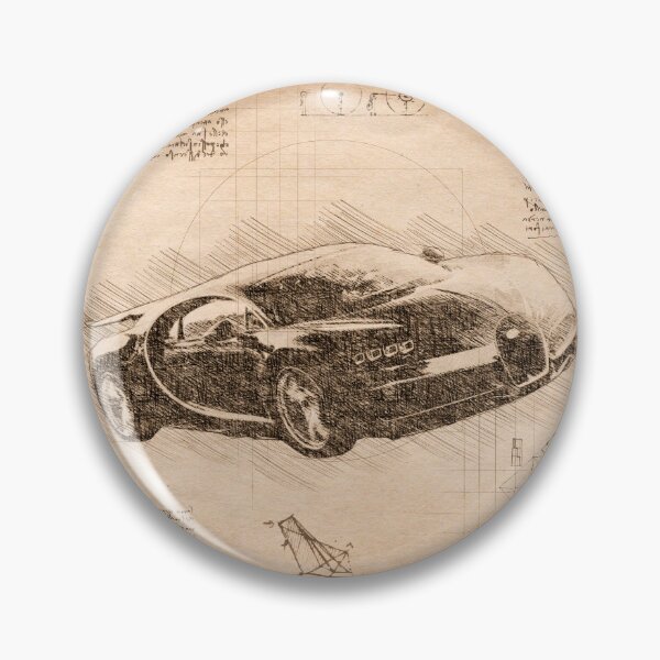 Item preview, Da Vinci Sketch Art BugattiChiron - Vintage designed and sold by Rayyanz.