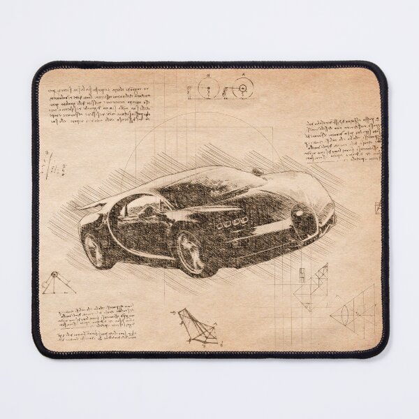 Item preview, Da Vinci Sketch Art BugattiChiron - Vintage designed and sold by Rayyanz.
