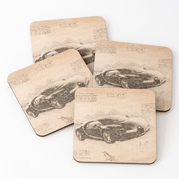 Item preview, Da Vinci Sketch Art BugattiChiron - Vintage designed and sold by Rayyanz.