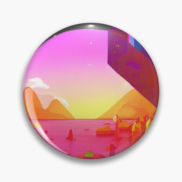 Item preview, Futuristic Lake Landscape designed and sold by Chubuter.
