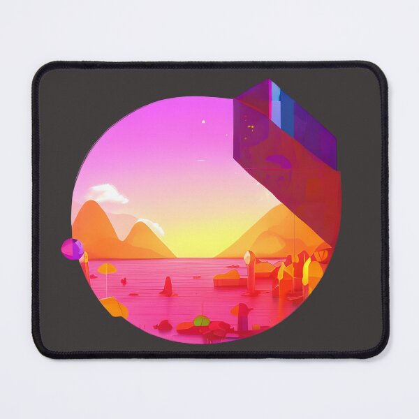 Item preview, Futuristic Lake Landscape designed and sold by Chubuter.