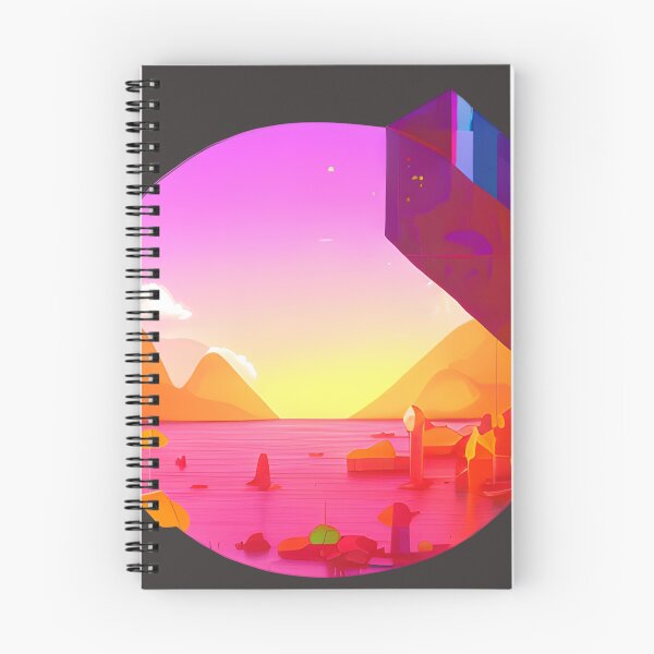 Item preview, Futuristic Lake Landscape designed and sold by Chubuter.