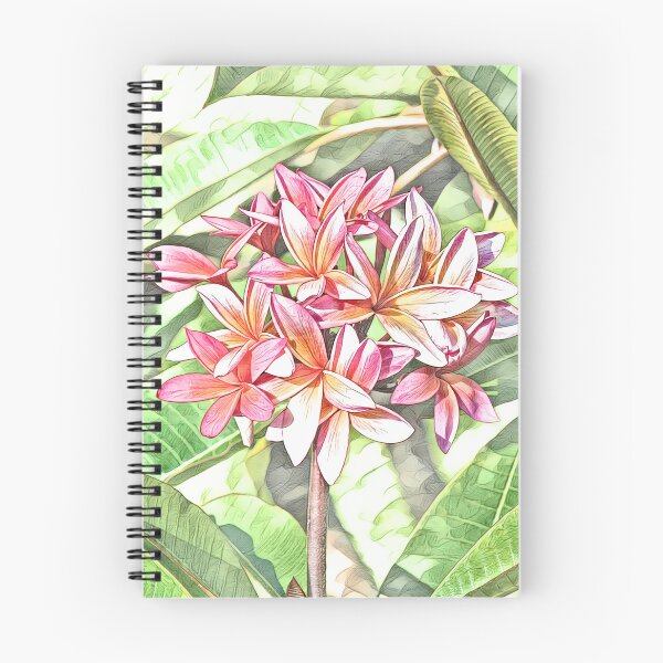Item preview, Hawaiian Pink Plumeria Watercolor Digital Art designed and sold by CommandoCrane.