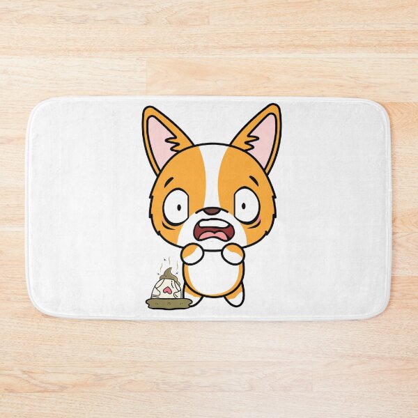 Artikelvorschau, Lustiger Corgi tritt auf eine schmutzige Windel entworfen und verkauft von Pet Station.
