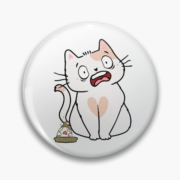 Item preview, Funny White Cat steps on a dirty diaper designed and sold by Pet Station.