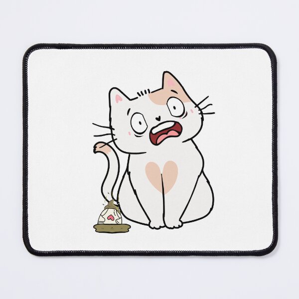 Item preview, Funny White Cat steps on a dirty diaper designed and sold by Pet Station.