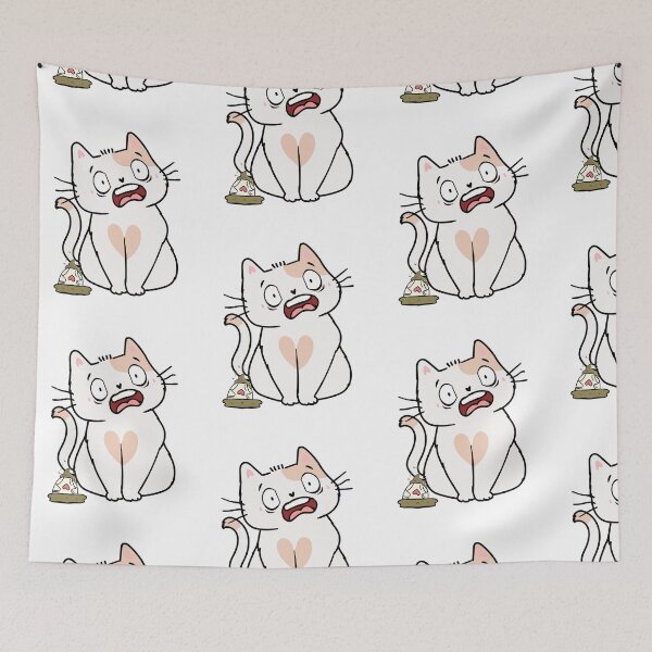 Item preview, Funny White Cat steps on a dirty diaper designed and sold by Pet Station.