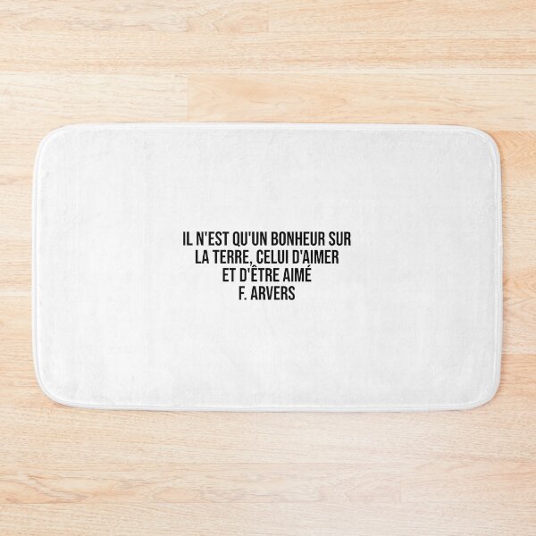 Item preview, Il n'est qu'un bonheur sur la terre, celui d'aimer et d'être aimé F. Arvers designed and sold by LiteraryQuotes.