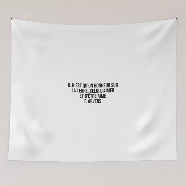 Item preview, Il n'est qu'un bonheur sur la terre, celui d'aimer et d'être aimé F. Arvers designed and sold by LiteraryQuotes.