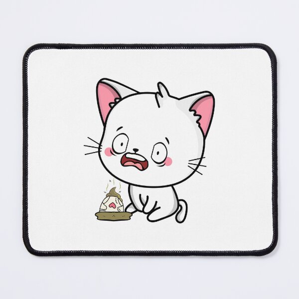 Item preview, Funny White Cat steps on a dirty diaper designed and sold by Pet Station.