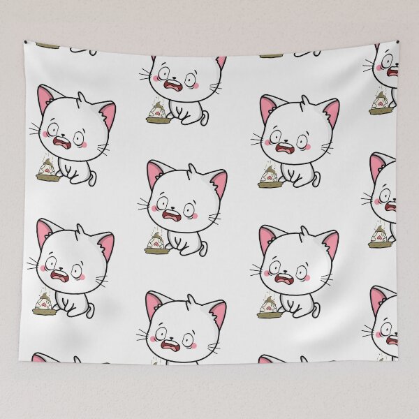 Item preview, Funny White Cat steps on a dirty diaper designed and sold by Pet Station.