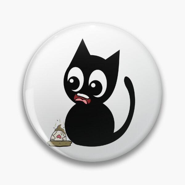 Item preview, Funny Black Cat steps on a dirty diaper designed and sold by Pet Station.