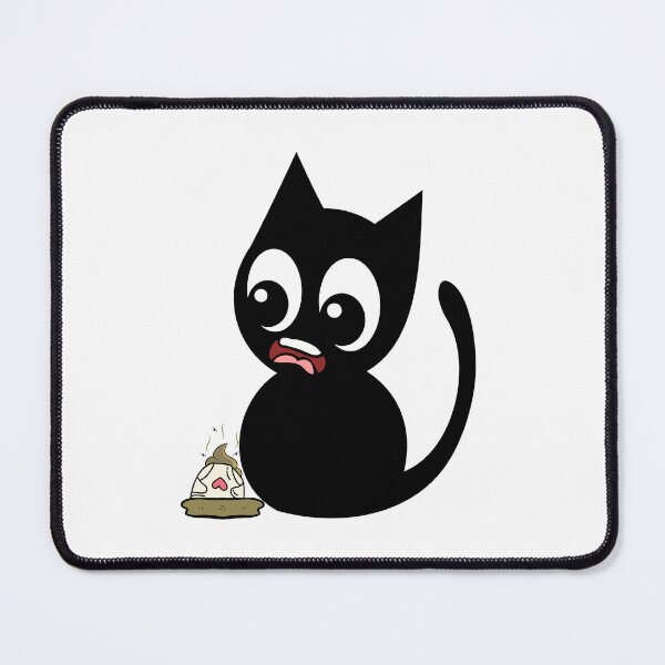 Item preview, Funny Black Cat steps on a dirty diaper designed and sold by Pet Station.