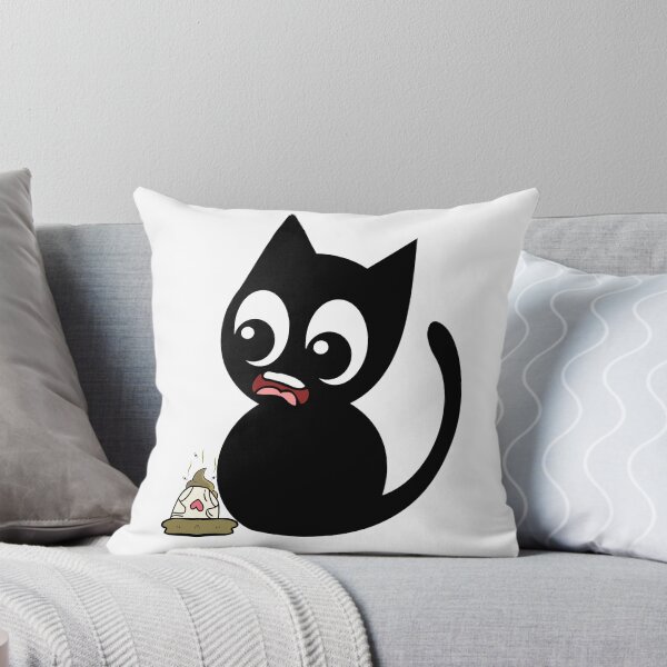 Item preview, Funny Black Cat steps on a dirty diaper designed and sold by Pet Station.