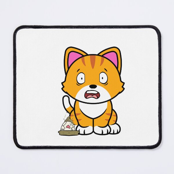 Item preview, Funny orange Cat steps on a dirty diaper designed and sold by Pet Station.