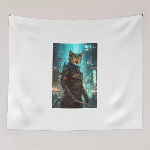 Item preview, Cyberpunk Felines #2523E96EA designed and sold by nixlim.