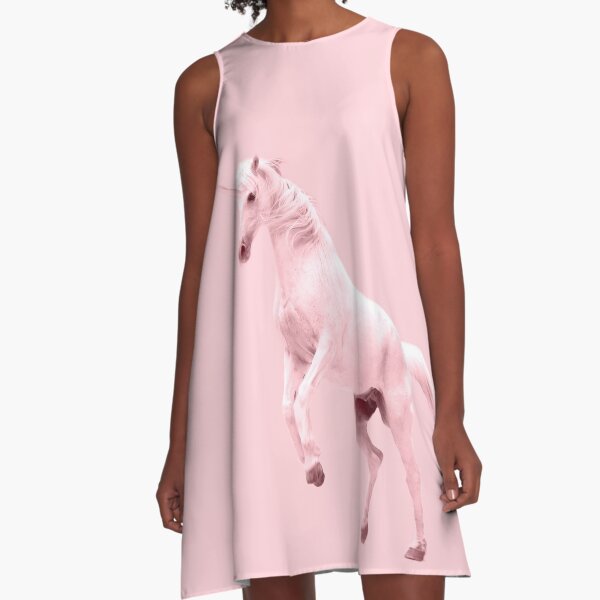 Pink Unicorn by Alice Monber A-Line Dress