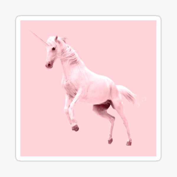 Pink Unicorn by Alice Monber Sticker
