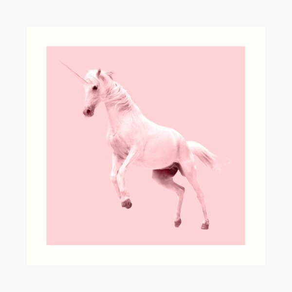 Pink Unicorn by Alice Monber Art Print