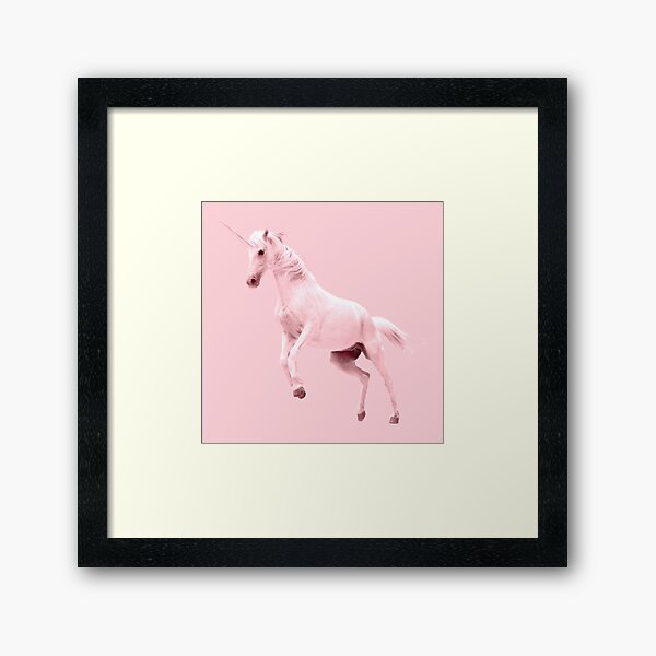 Pink Unicorn by Alice Monber Framed Art Print