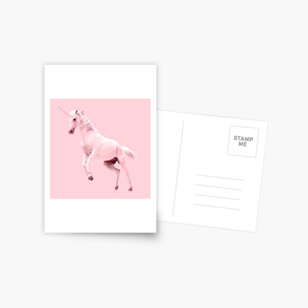 Pink Unicorn by Alice Monber Postcard