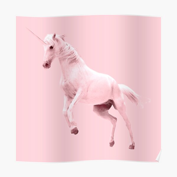 Pink Unicorn by Alice Monber Poster