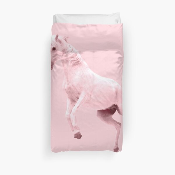 Pink Unicorn by Alice Monber Duvet Cover