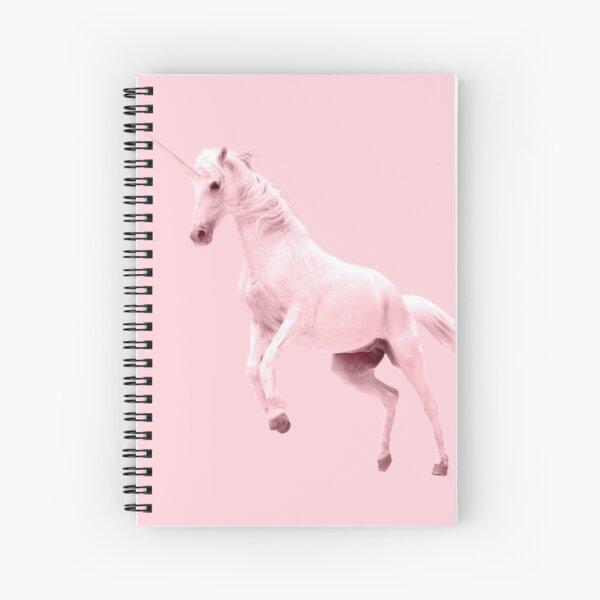 Pink Unicorn by Alice Monber Spiral Notebook