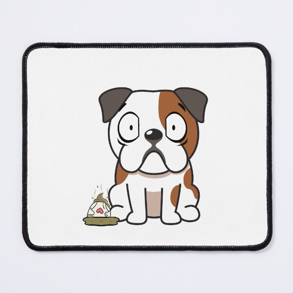 Item preview, Funny Bulldog steps on a dirty diaper designed and sold by Pet Station.