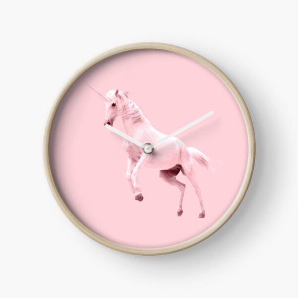 Pink Unicorn by Alice Monber Clock