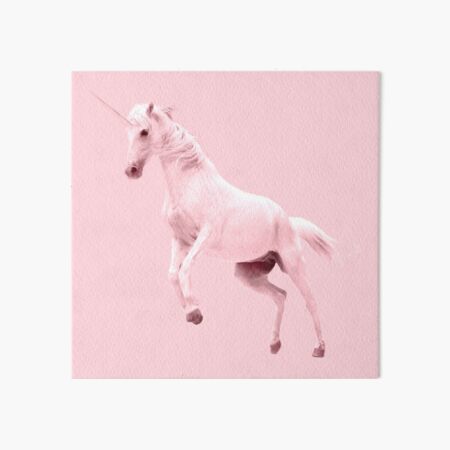 Pink Unicorn by Alice Monber Art Board Print