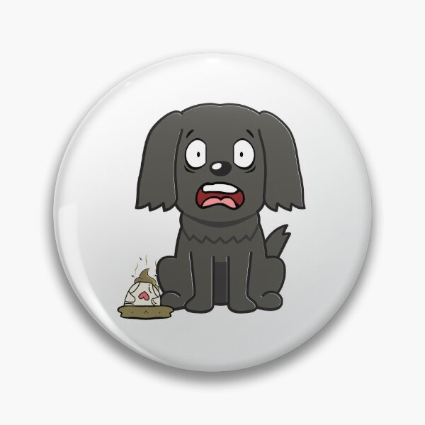 Item preview, Funny Black dog steps on a dirty diaper designed and sold by Pet Station.