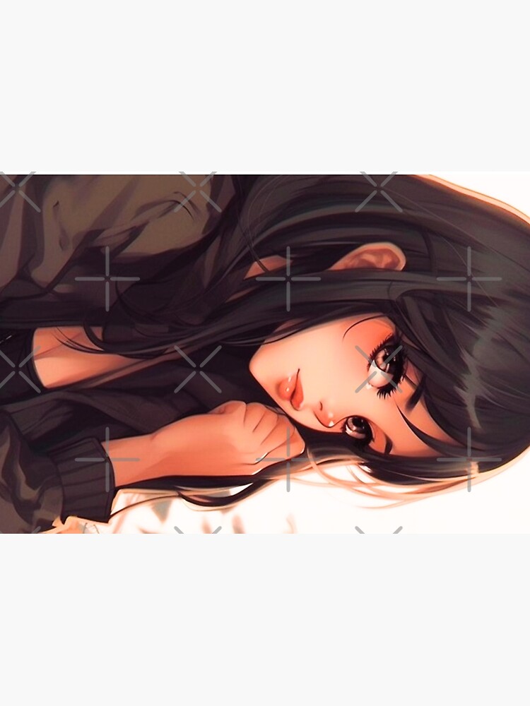 Anime Girl Black Hair - online puzzle