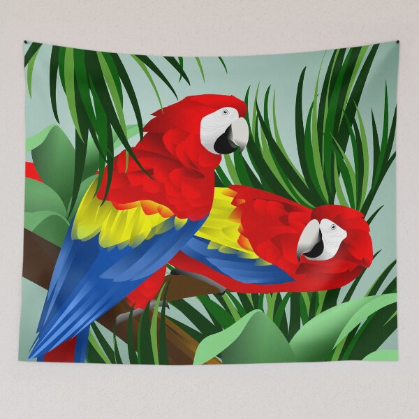 Item preview, Two Scarlet Macaws designed and sold by studioart.