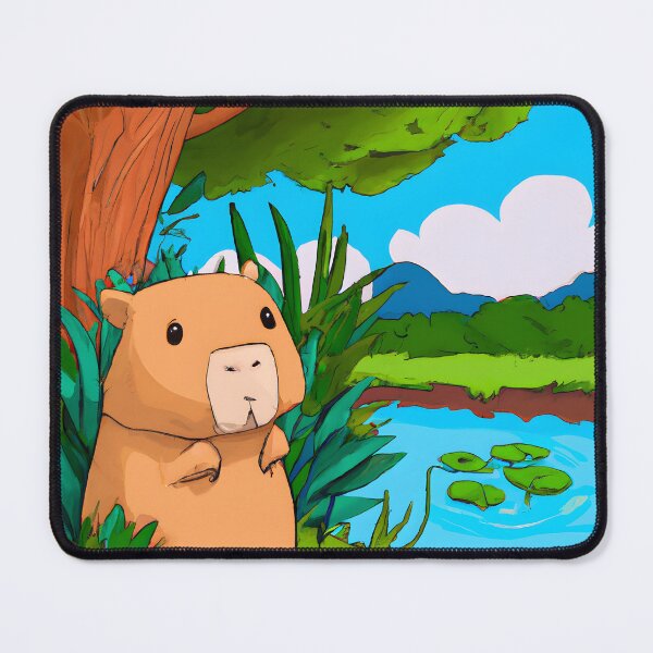 Item preview, Cartoon Capybara designed and sold by ArtfulThreadsCo.